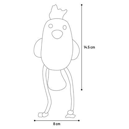 Juguete Gato Blaro Pajaro Azul 8X3,7X14,5 cm FLAMINGO Mascotas-Ávila