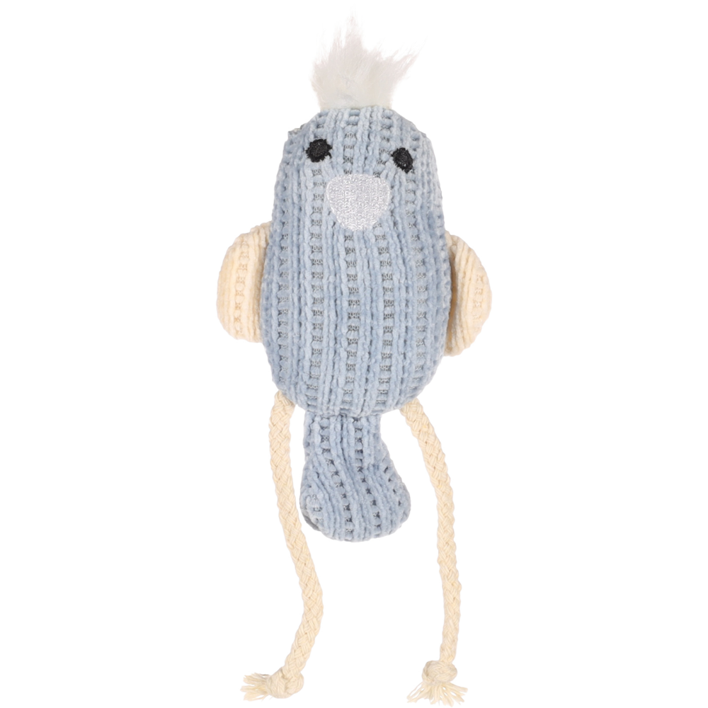 Juguete Gato Blaro Pajaro Azul 8X3,7X14,5 cm FLAMINGO Mascotas-Ávila