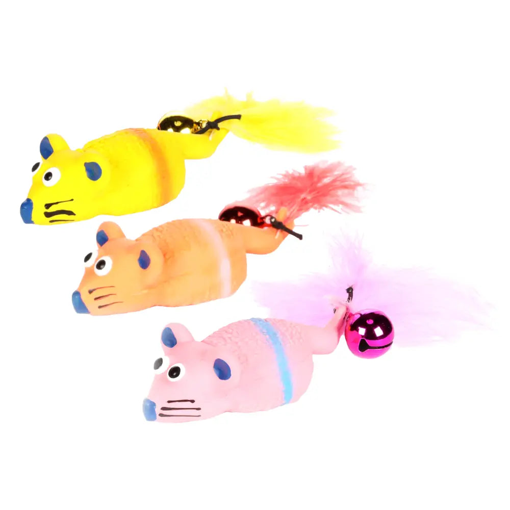 Flamingo Juguete Gato Raton Latex con Cascabel KARLIE