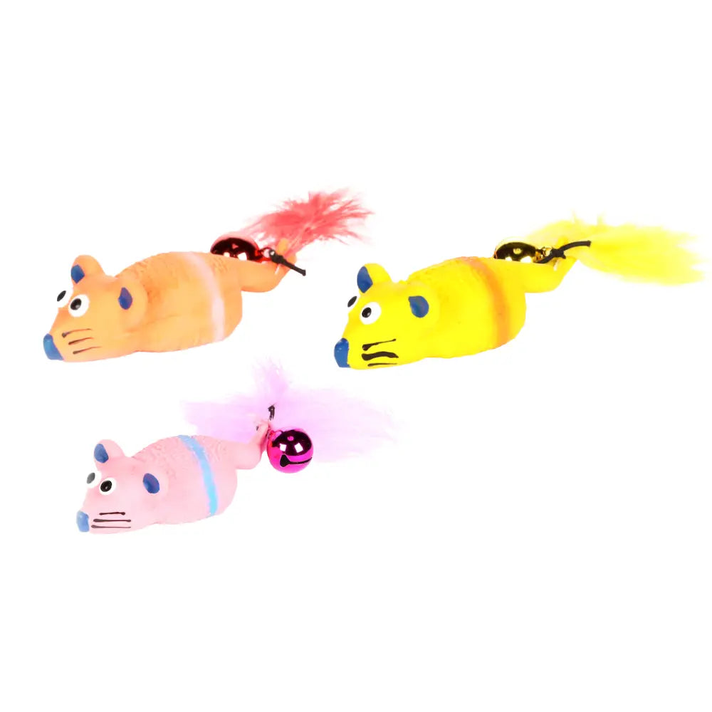 Flamingo Juguete Gato Raton Latex con Cascabel KARLIE