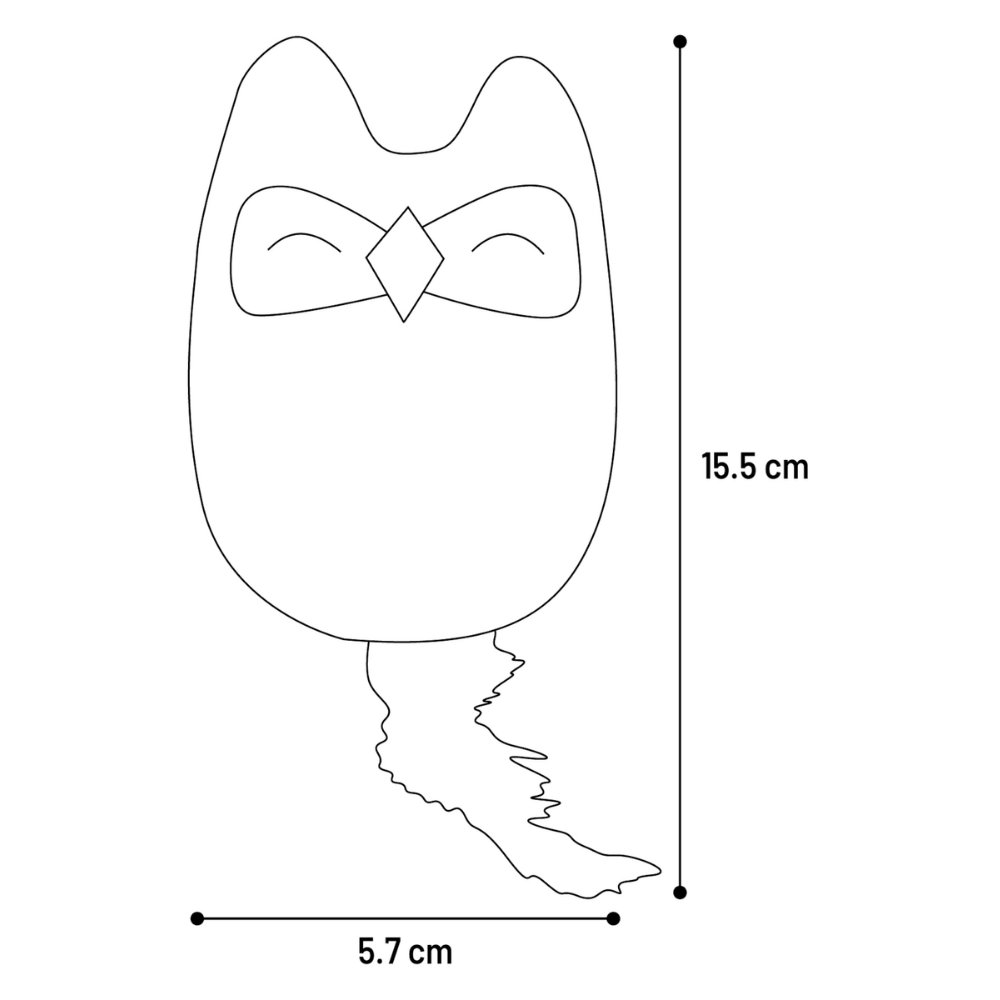 Juguete Gato Jagre Buho Amarillo 5,7X3,3X15,5 cm FLAMINGO Mascotas-Ávila