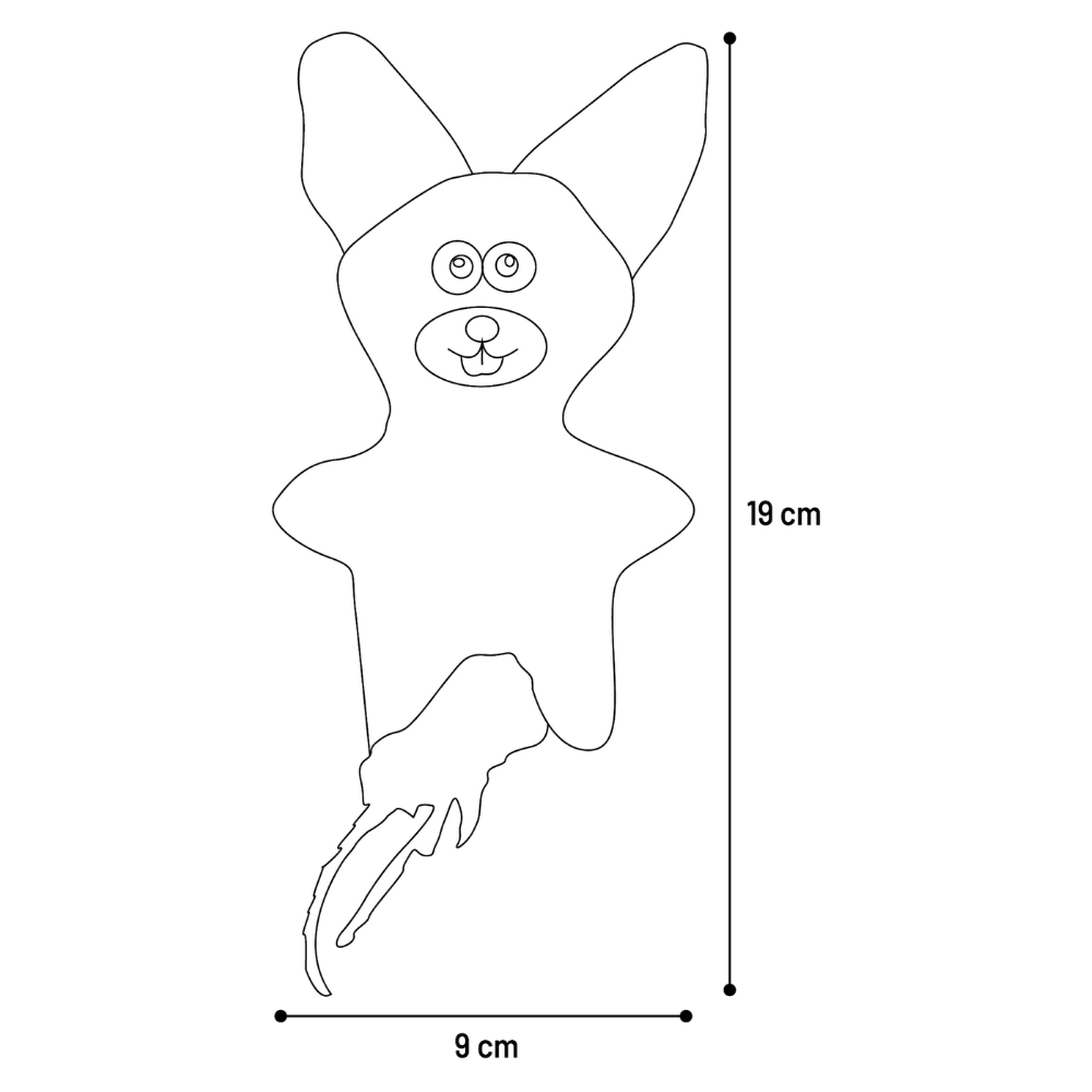 Juguete Gato Jagre Conejo Amarillo 9X3X19 cm FLAMINGO Mascotas-Ávila