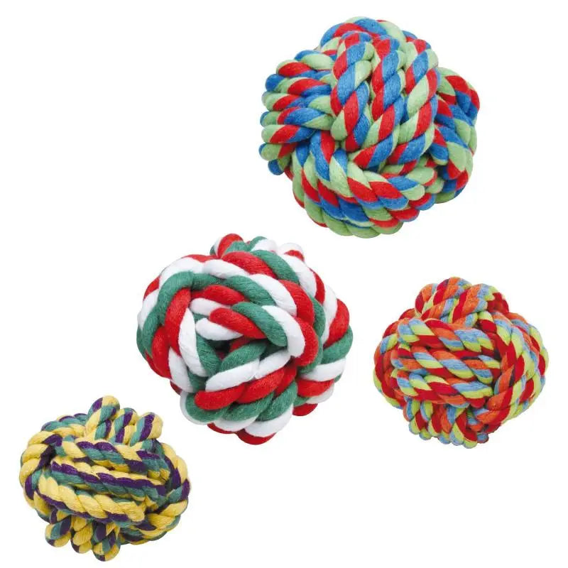 Juguete Perro Mordedor Algodon Bola 7-8Cm - Mejor Precio - Mascotas Ávila