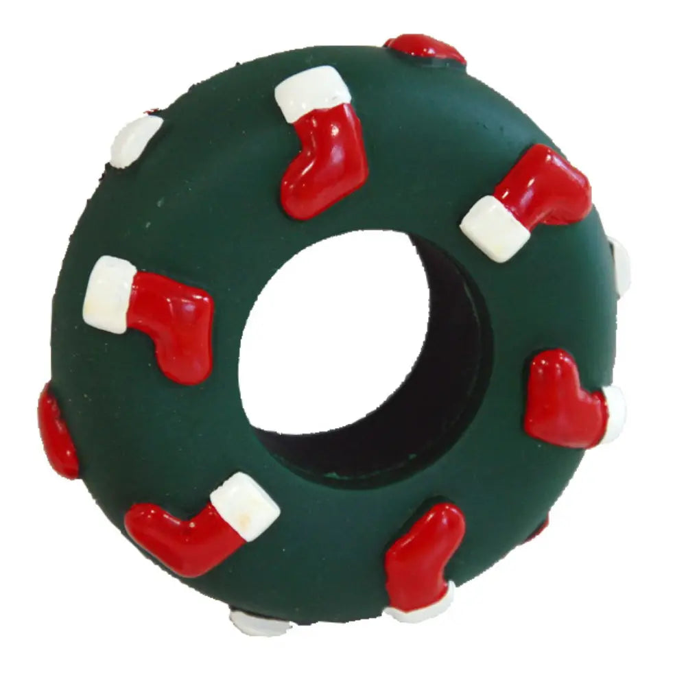 Wouapy Juguete para Perros Navidad con forma de Donut - Mejor Precio - Mascotas Ávila