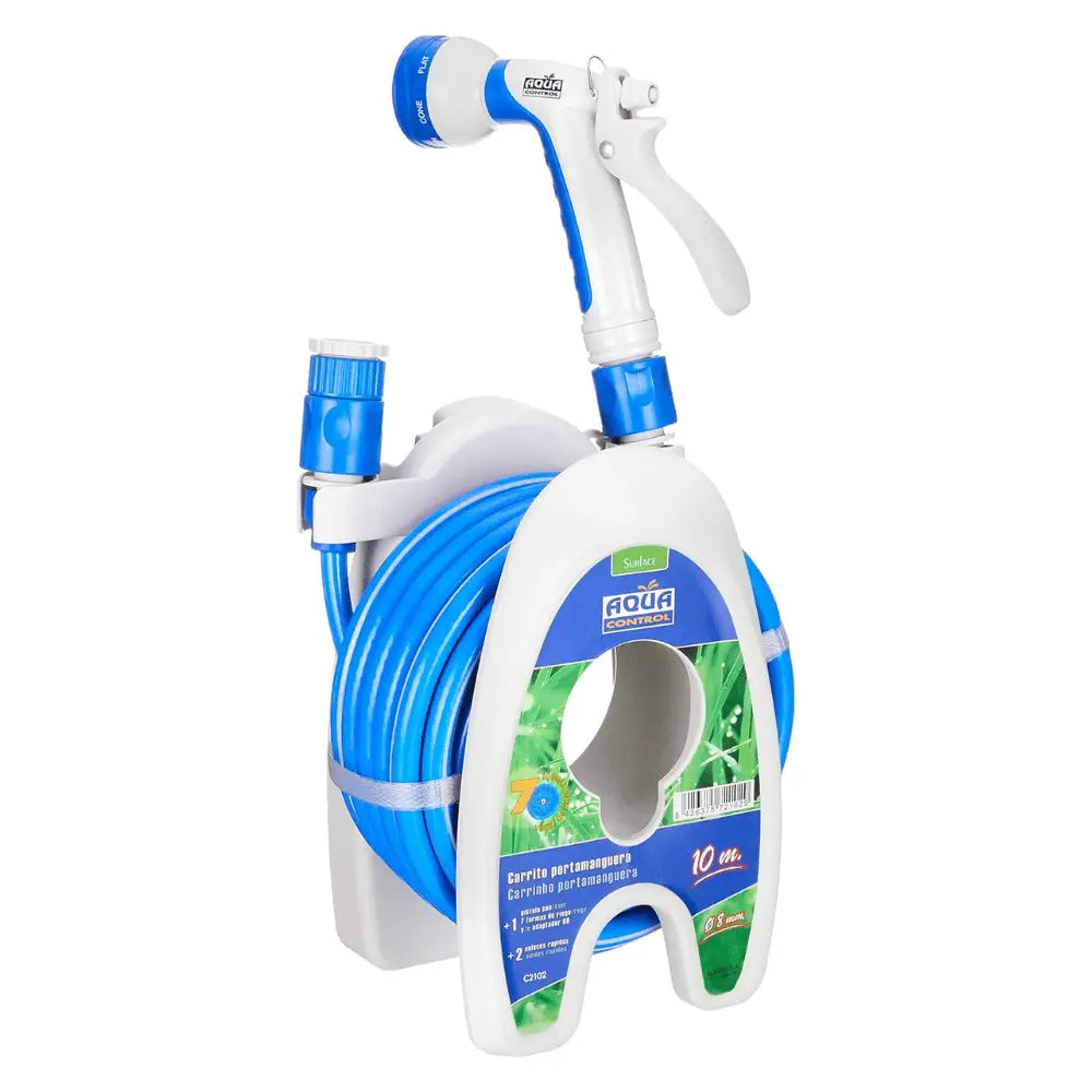 Kit Manguera 10M con Pistola. Incluye Accesorios. Especial para Patios y Terrazas AQUA CONTROL