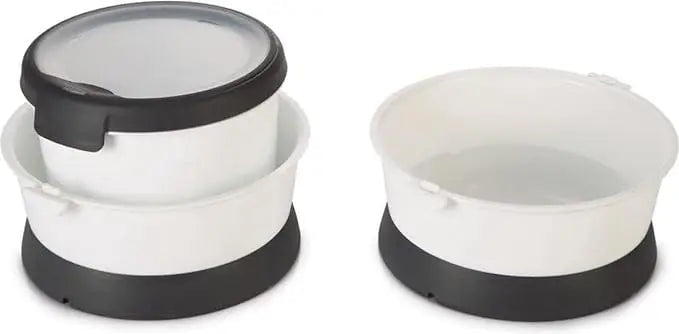 Kit Viaje Nomada Curver Gris-Blanco - Mejor Precio - Mascotas Ávila