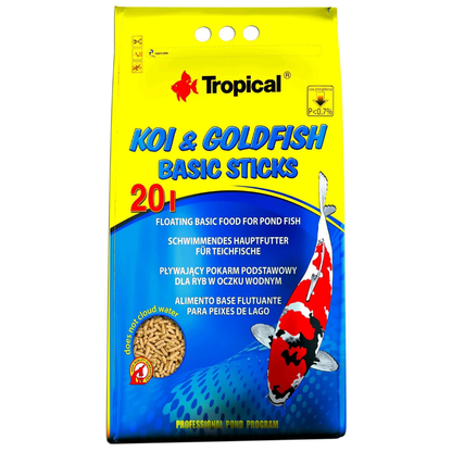 Koi y Goldfish Basic Sticks Bag TROPICAL Mascotas-Ávila