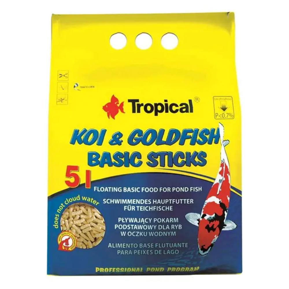 Koi y Goldfish Basic Sticks Bag TROPICAL Mascotas-Ávila