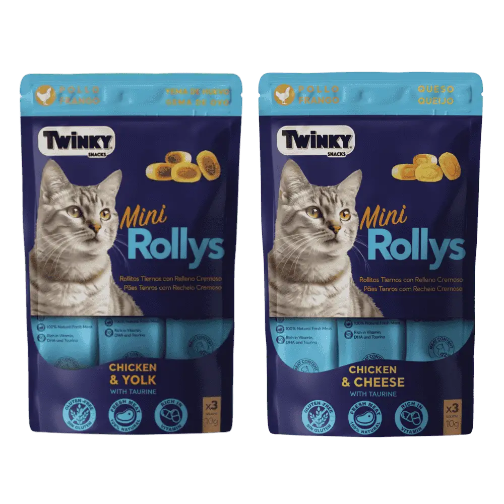 Twinky Mini Rollys Snack para Gatos 3x10 g TWINKY