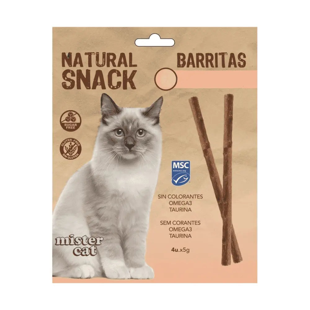 Mister Cat Snack Natural Barritas para Gatos Pack Ahorro MISTER CAT