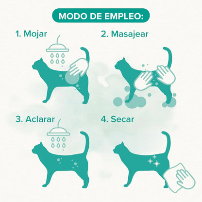 Beaphar Champú Extra Suave para Gatos con Aceite de Macadamia y Aloe Vera - 250 ml - Mejor Precio - Mascotas Ávila