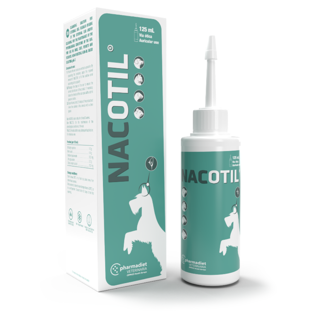 Nacotil 125 ml. (Antibacteriano Oídos) PHARMADIET Mascotas-Ávila