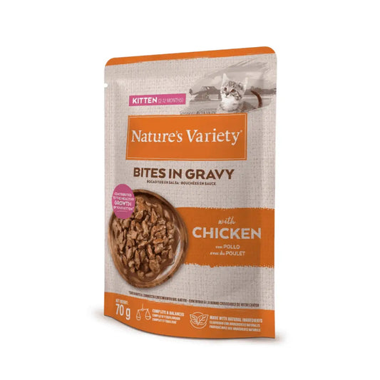 Nature'S Variety Bocaditos en Salsa para Gatitos 70 g NATURE'S VARIETY