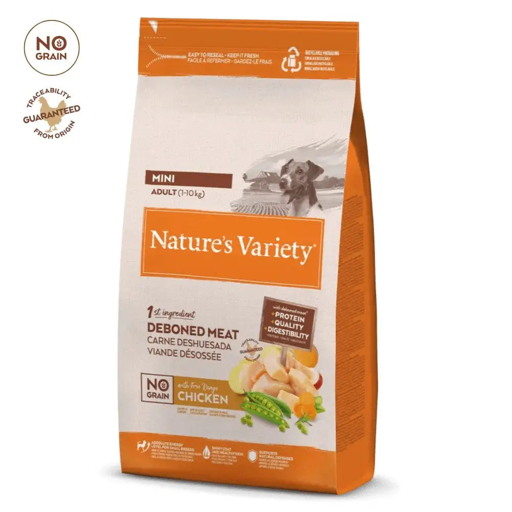 Nature'S Variety No Grain Adult Mini Pollo Campero Pienso Sin Cereales para Perros NATURE'S VARIETY