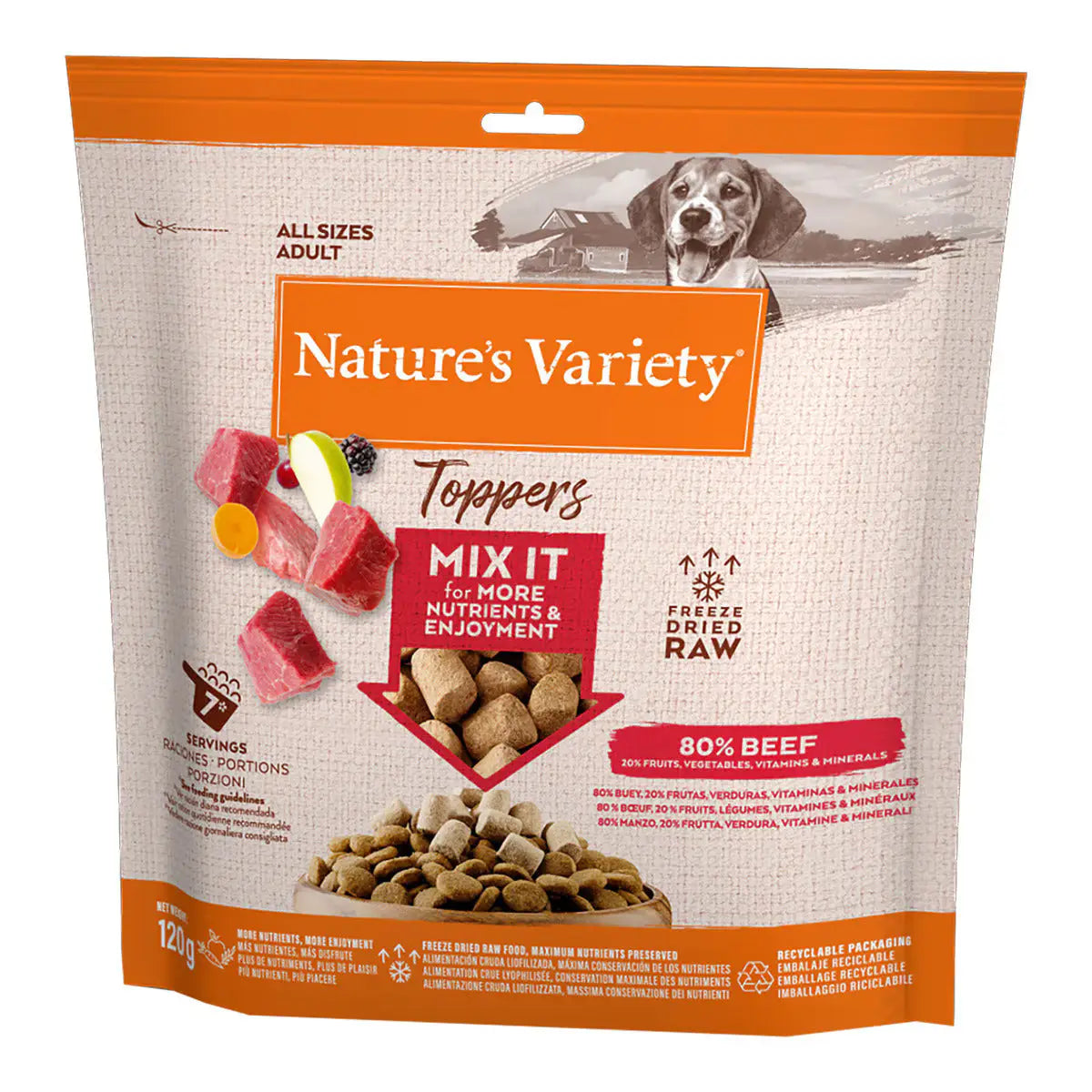 Nature'S Variety Dog Toppers 120Gr - Mejor Precio - Mascotas Ávila