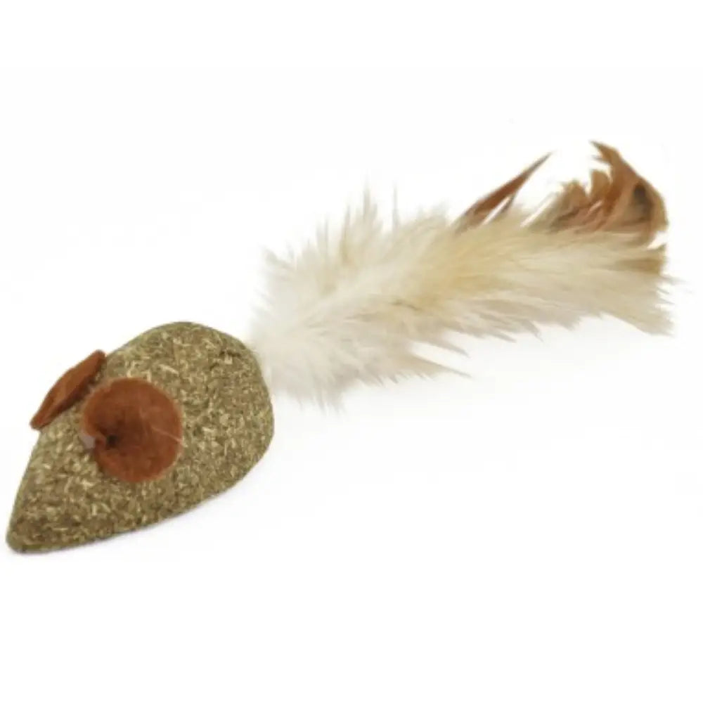 Juguete Gatos Nayeco Raton Catnip con Pluma 5 cm NAYECO