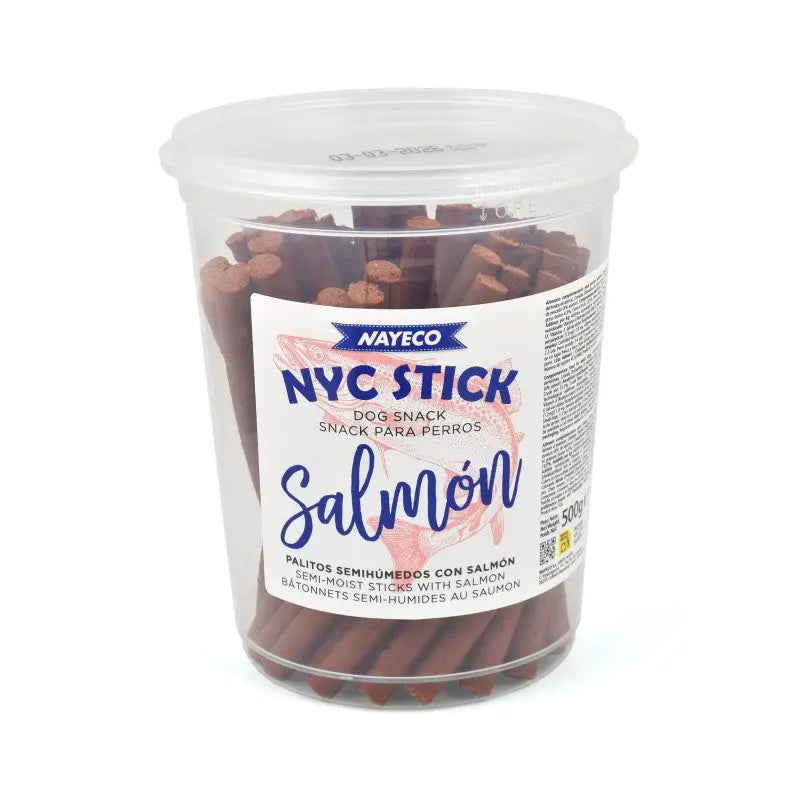 Nayeco Snack para Perros - Bote de 500 gr. de Sticks de Salmón al mejor precio online