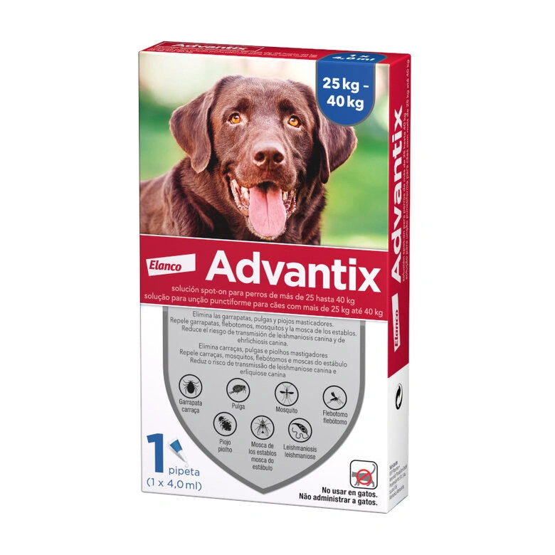 Advantix Pipetas Antiparasitarias 1 ud para Perros