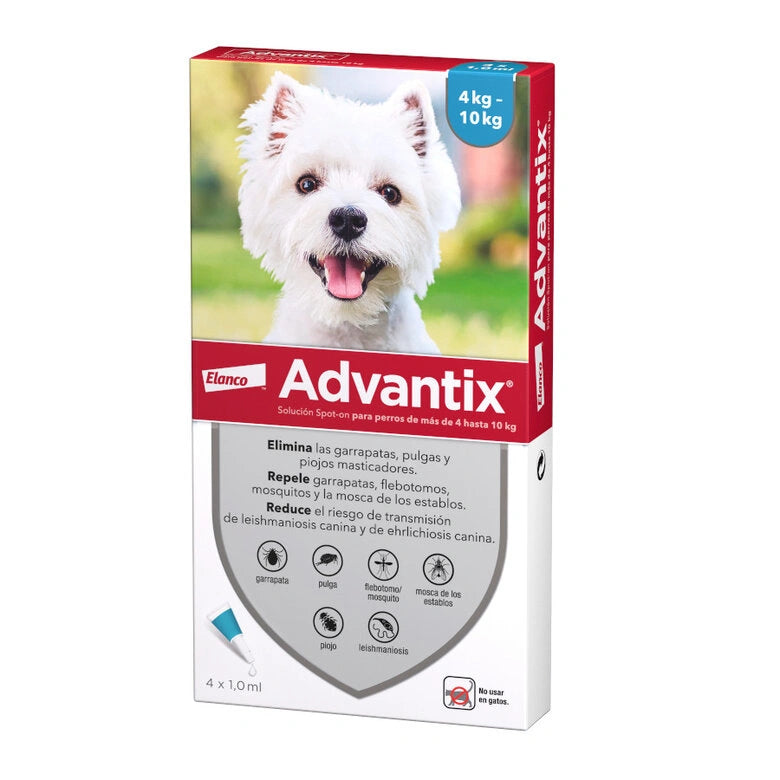Advantix Pipetas Antiparasitarias Pack 4 para Perros