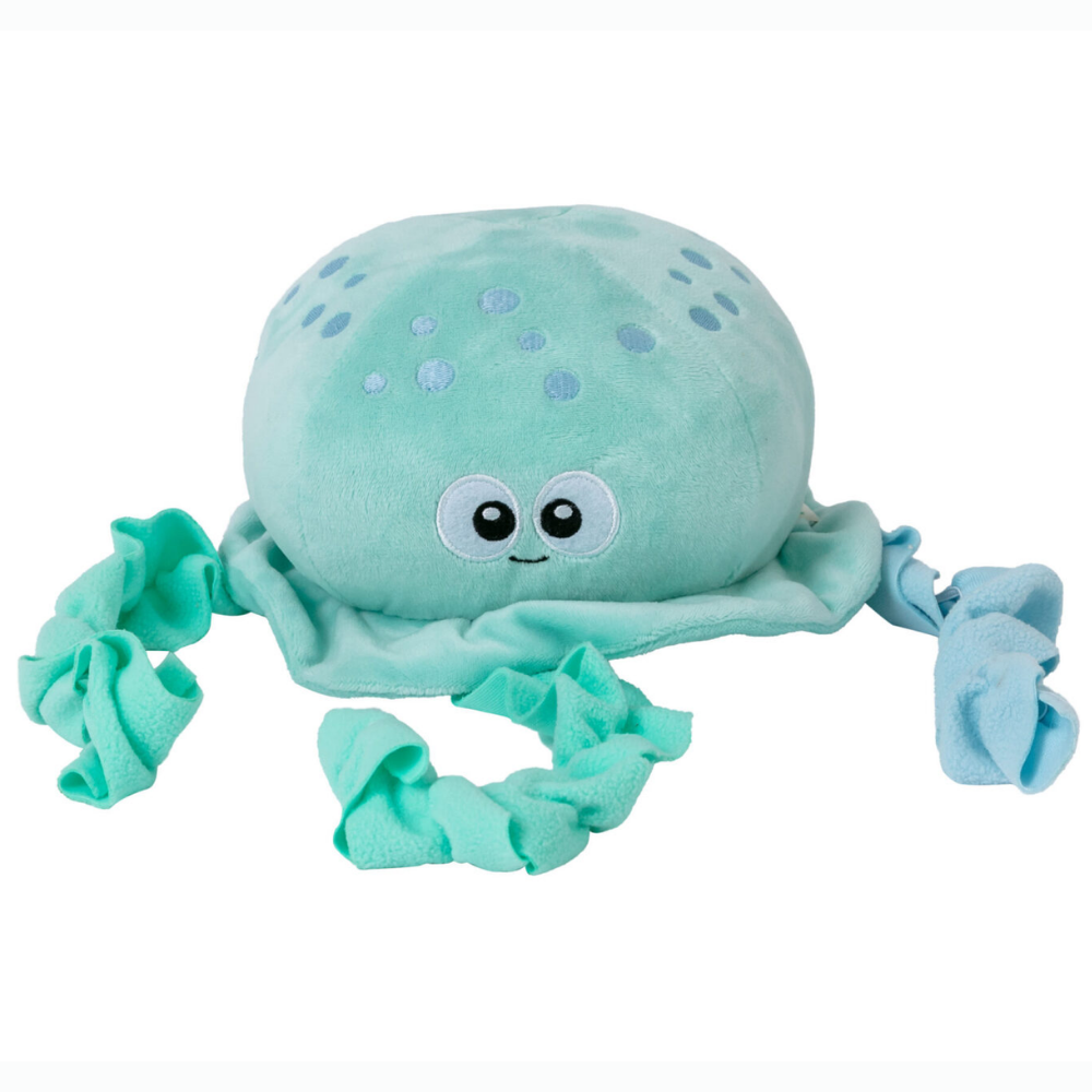 Juguete Perro Octopus Azul Cielo 20x32 cm (Brilla En La Oscuridad)