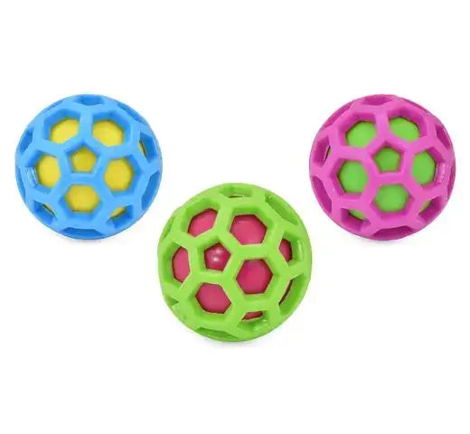 JUGUETE PERRO PELOTA DOBLE CON SONIDO 8,8CM al mejor precio online
