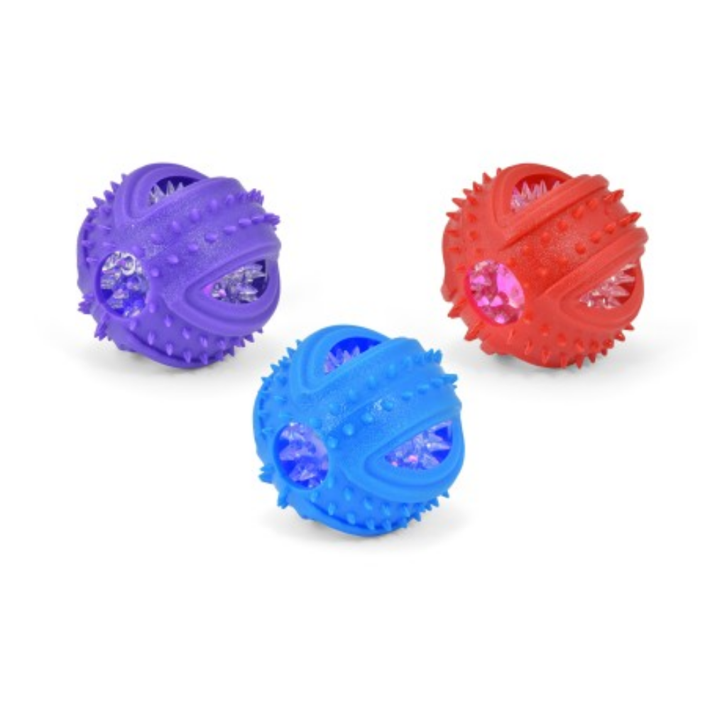 Juguete Perro Pelota con Luz Interior 8,75 cm