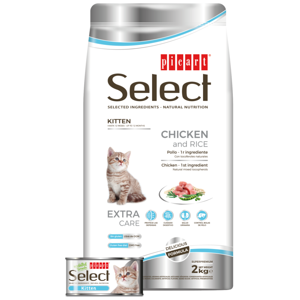 Picart Select Cat Kitten Pollo y Arroz 400 g PICART SELECT Mascotas-Ávila
