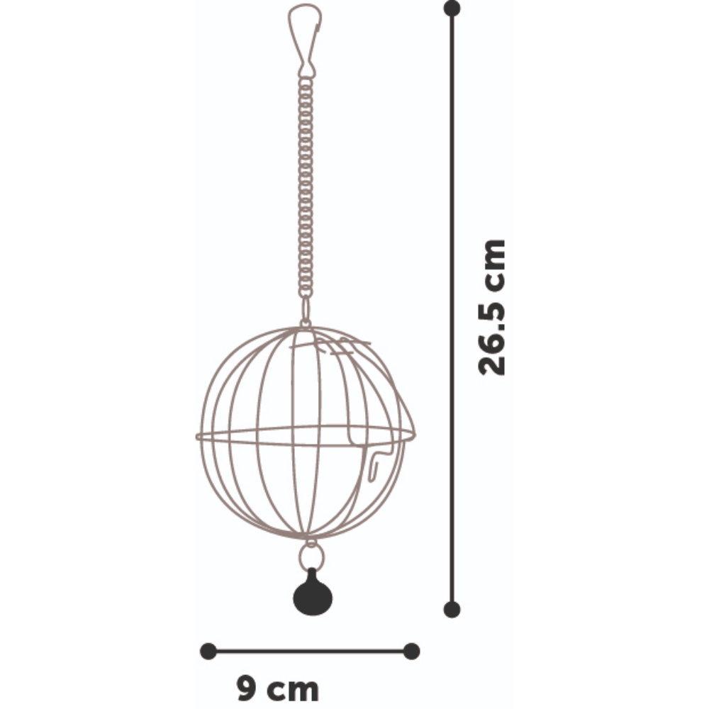 Flamingo Porta Verduras Metalico Roedores 9 cm KARLIE Mascotas-Ávila