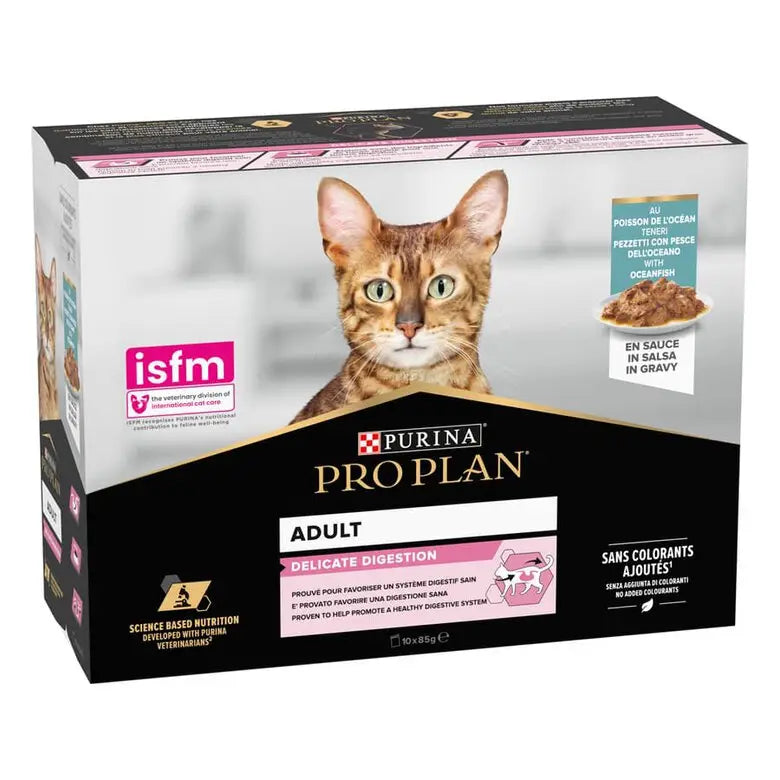 Pro Plan Cat Sobre Delicate Pescado Pack 10X85G - Mejor Precio - Mascotas Ávila
