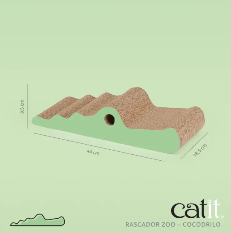 Rascador Catit Zoo Cocodrilo 9,5X18,5X44Cm - Mejor Precio - Mascotas Ávila