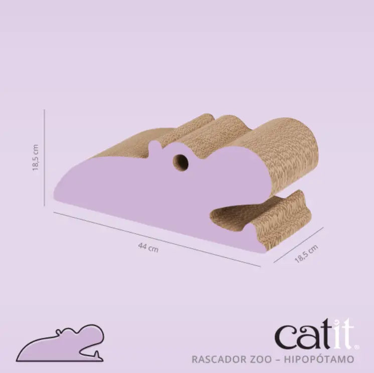 Rascador Catit Zoo Hipopotamo 18,5X18,5X44Cm - Mejor Precio - Mascotas Ávila
