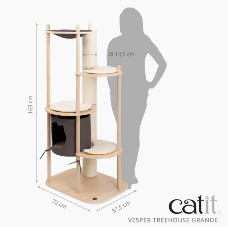 Rascador Catit Vesper Treehouse Grande 72X57,5X163Cm - Mejor Precio - Mascotas Ávila