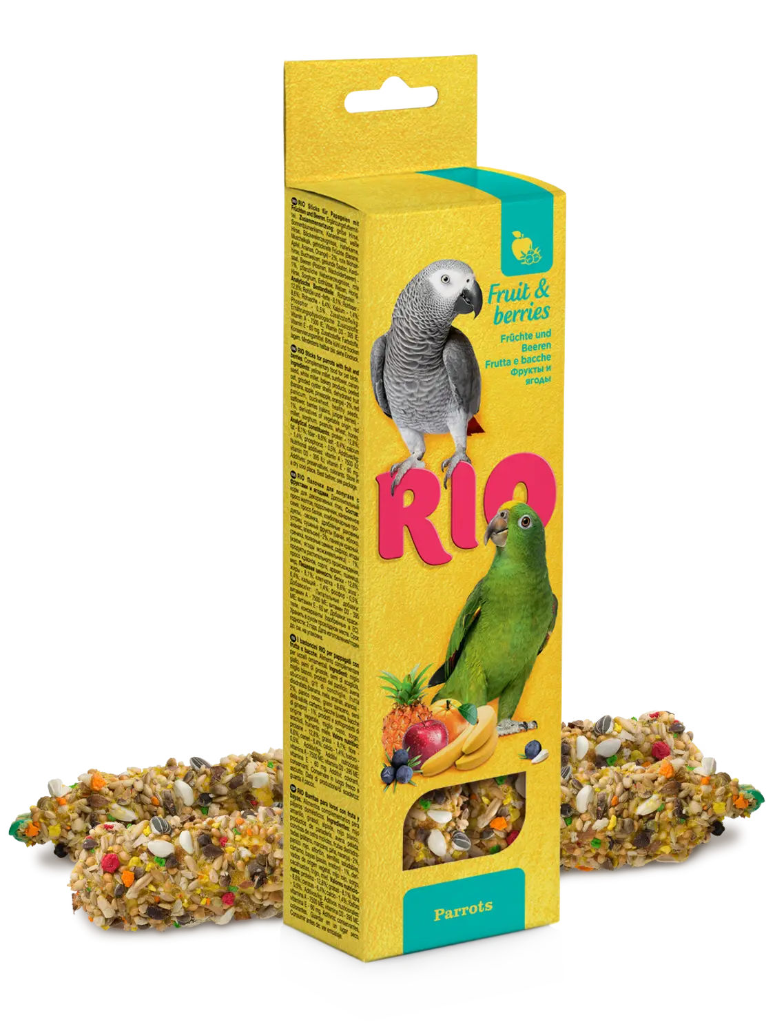 Barritas Con Fruta Y Bayas Loros 2X90Gr Rio - Mejor Precio - Mascotas Ávila