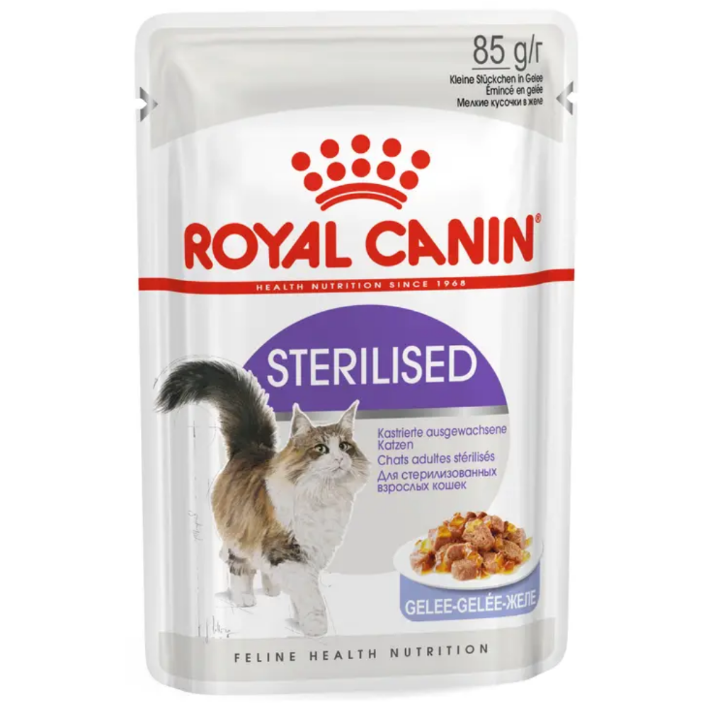 Royal Canin Sterilized Gelatina 85 g Comida Húmeda para Gatos Esterilizados ROYAL CANIN Mascotas-Ávila