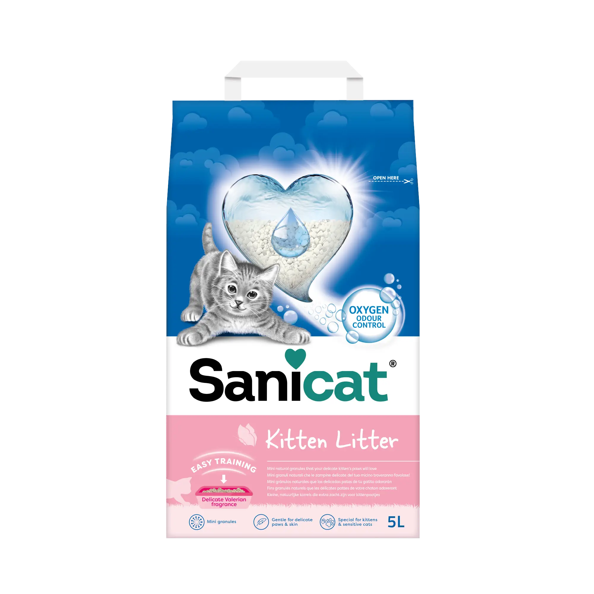 ARENA GATO SANICAT KITTEN LITTER 5L - Mejor Precio - Mascotas Ávila