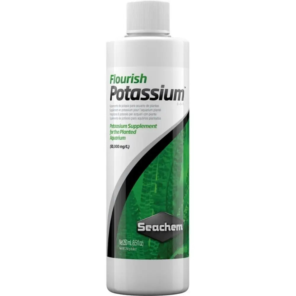 Seachem Flourish Potassium Abono Líquido Rico en Potasio para Acuarios de Agua Dulce SEACHEM