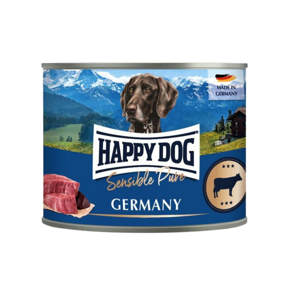 Happy Dog Sensible Pure Germany (Rind Pur) 200 g Lata Happy Dog Mascotas-Ávila