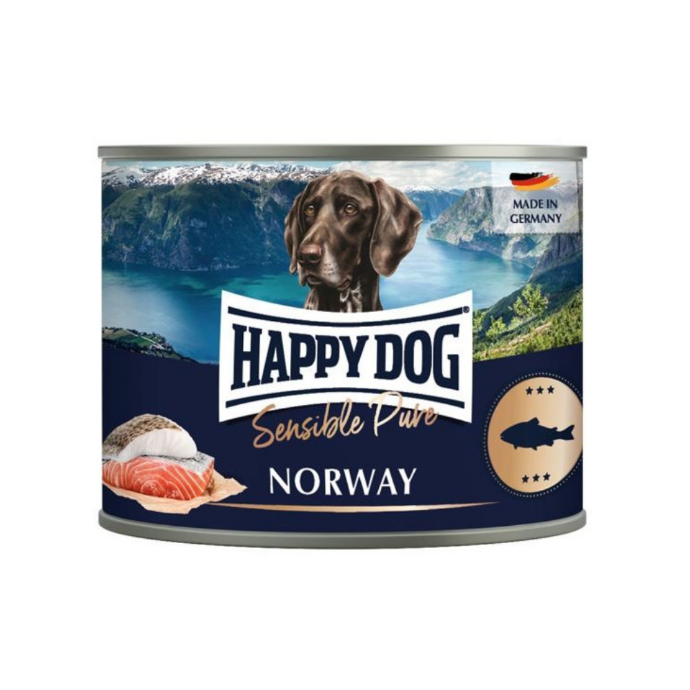 Happy Dog Sensible Pure Norway (Seefisch Pur) 200 g Lata Happy Dog Mascotas-Ávila
