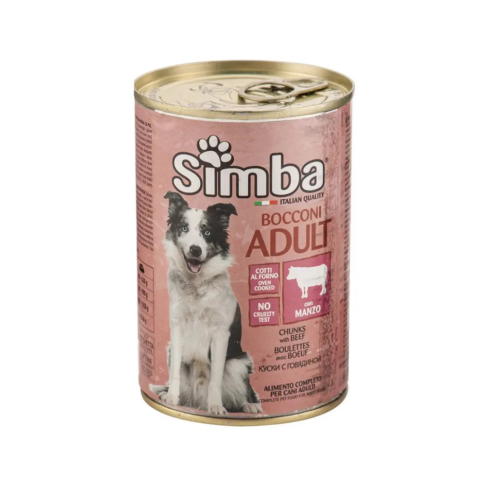 Simba Lata Bocados Comida Húmeda para Perros 1230 gr SIMBA