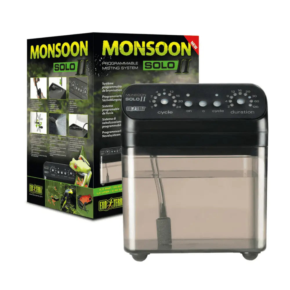 Exo Terra Monsoon II Solo Sistema de Lluvia Programable para Terrarios EXOTERRA