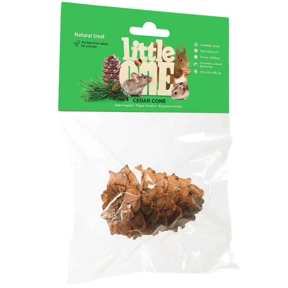 Little One Snack Roedores Cono Cedro LITTLE ONE Mascotas-Ávila