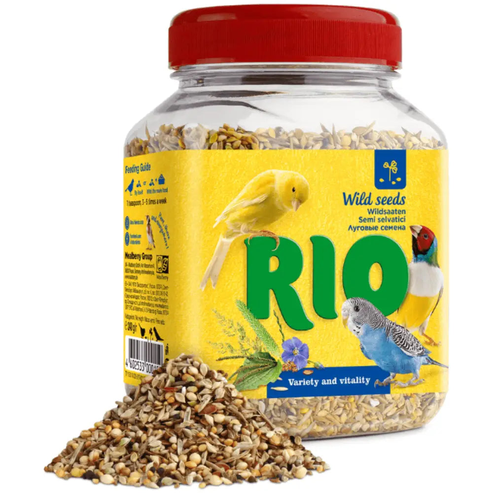 Snack Mix Semillas Silvestres Natural Para Aves 240 g Rio RIO