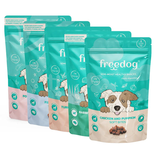 Freedog Soft Bites Snack para Perros Semi-húmedo 100gr al mejor precio online