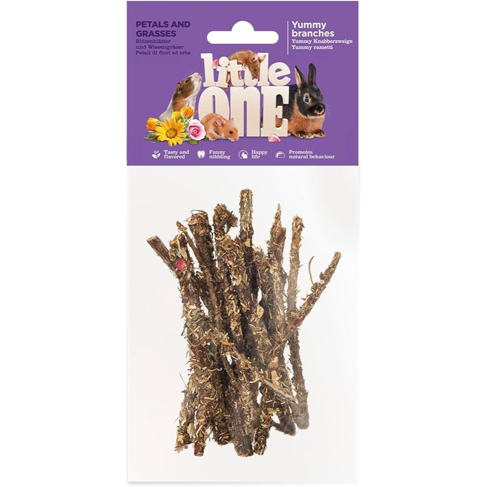 Little One Snack Roedores Ramas Petalos y Pasto 35 g LITTLE ONE Mascotas-Ávila