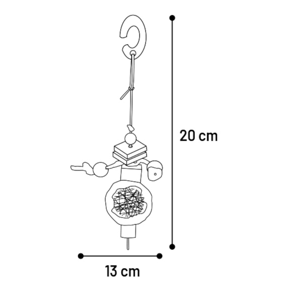 Snack Roedor Faruk 20 cm FLAMINGO Mascotas-Ávila