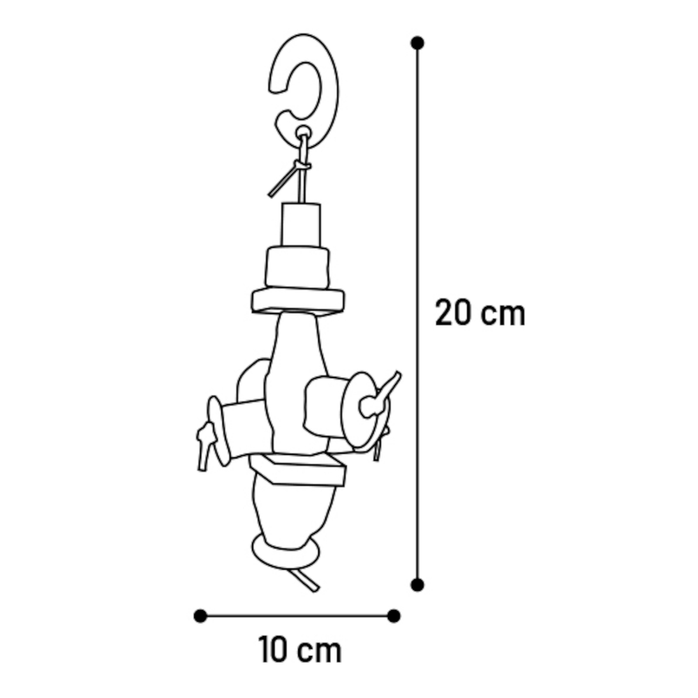 Snack Roedor Oda 20 cm FLAMINGO Mascotas-Ávila