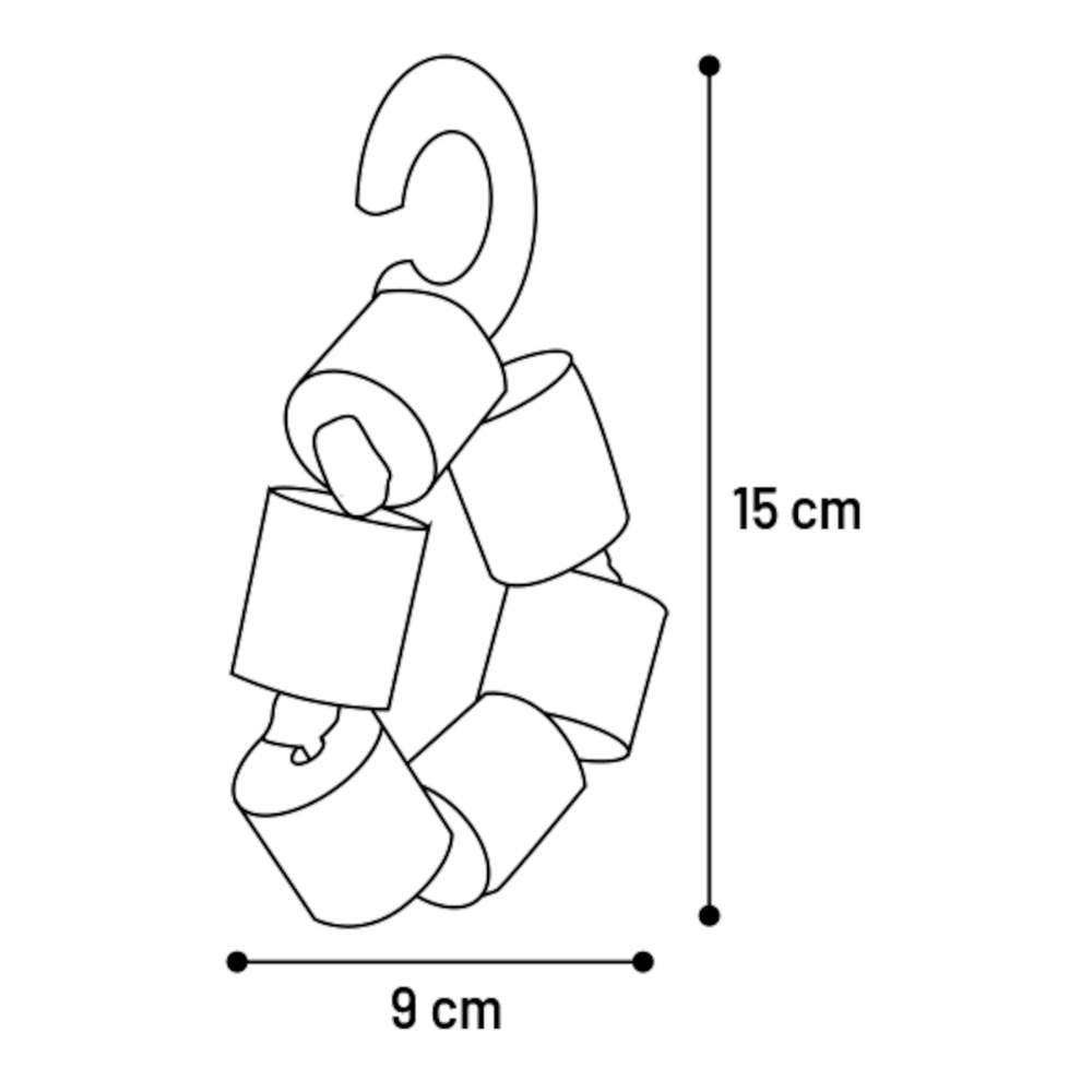 Snack Roedor Xeo 15 cm FLAMINGO Mascotas-Ávila