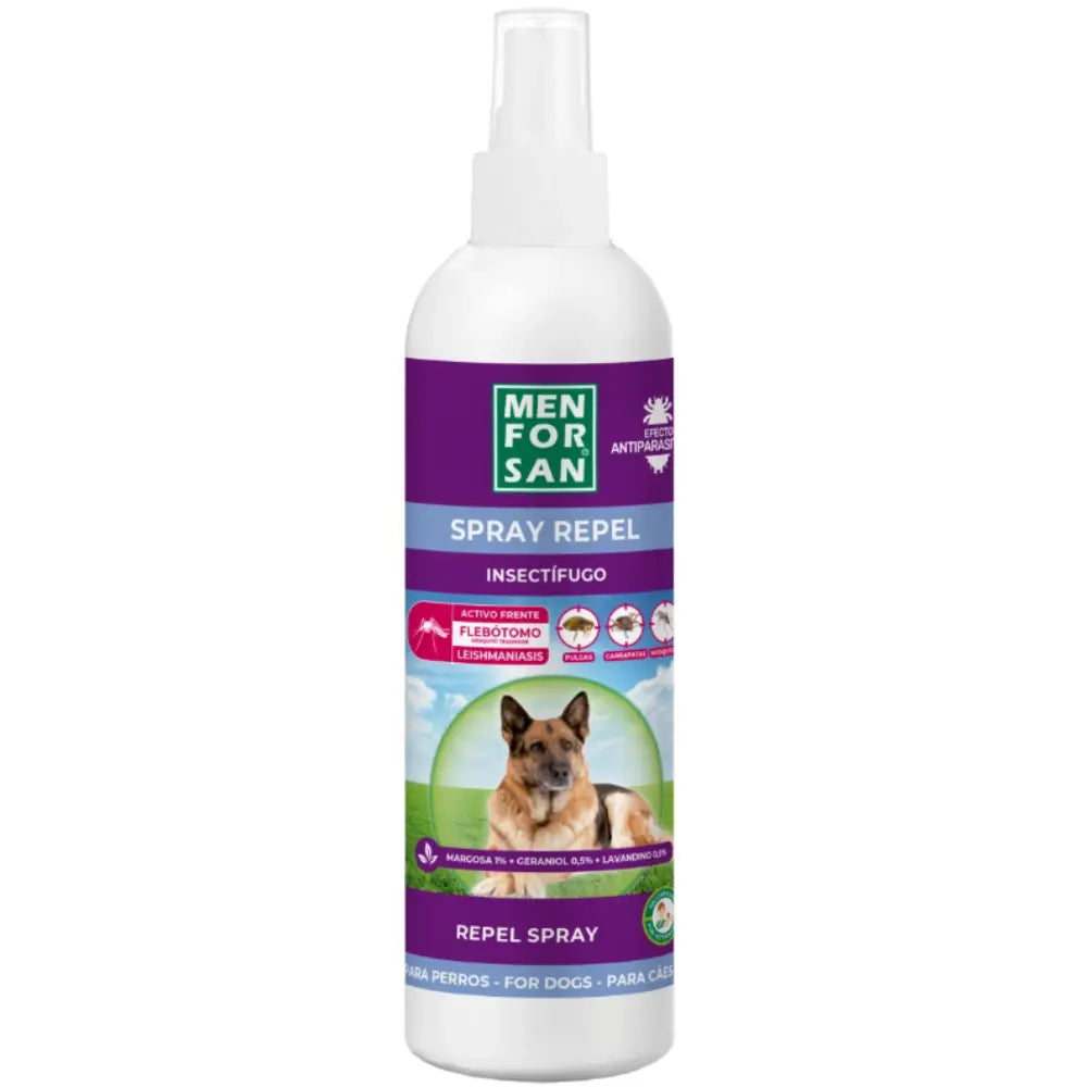 Menforsan Spray Antiinsectos Perro (Margosa, Geraniol y Lavandino) 250 ml MENFORSAN