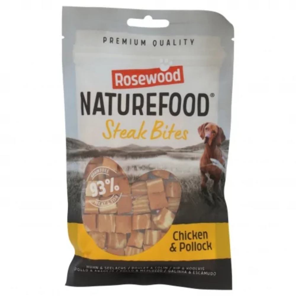 Snack Dog Naturefood Steak Bites Pollo 100 g