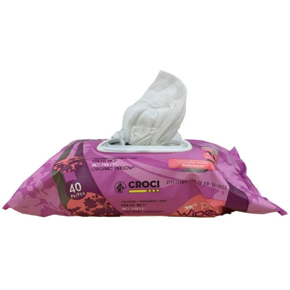 Toallitas Para Gato Organic Mauve 40Udes CROCI Mascotas-Ávila